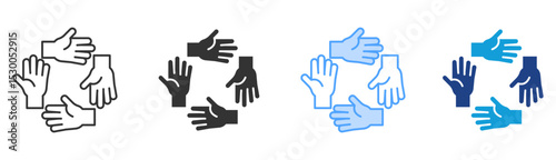 Belonging Icon Set Multiple Style Collection