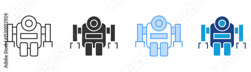 Robotics Icon Set Multiple Style Collection
