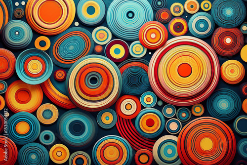 	Dynamic and vibrant psychedelic swirls seamless pattern