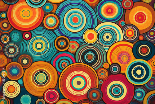	Dynamic and vibrant psychedelic swirls seamless pattern
