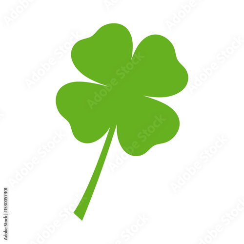 Four leaf clover icon. Clover silhouette. clover leaf isolated on white background