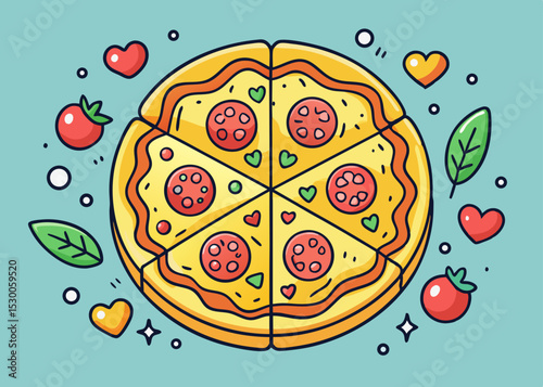 pizza cartoon