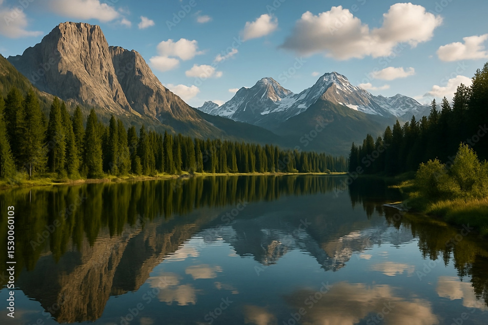 mountain lake reflection mountain lake reflection