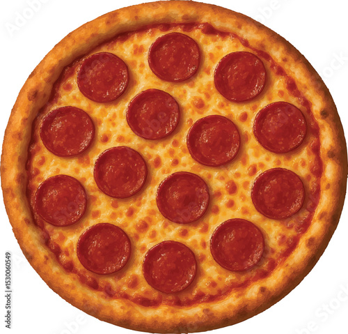 pizza isolated on white background