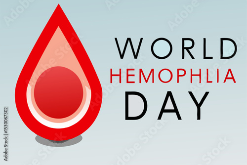 World Hemophilia Day Vector Design Awareness Illustration for April Observance with Symbolic Elements and Medical Theme