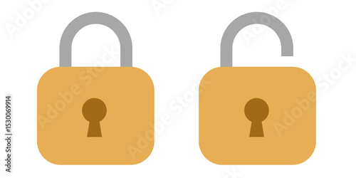 lock and unlock icon