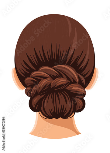 Simple Knot Bun Updo Hairstyle