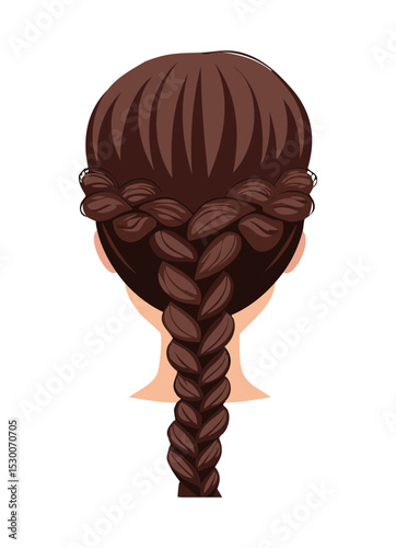 Intricate Brown Braided Updo Hairstyle