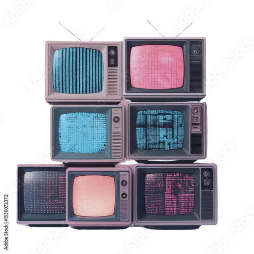 Retro television set vintage tv stack old televisions antique tvs classic television sets for home decor ideas