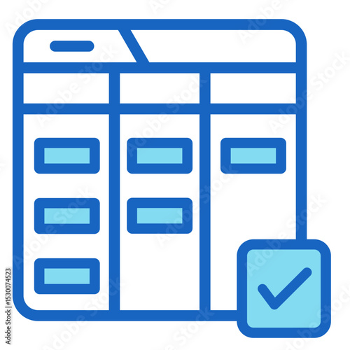 Kanban Board  Icon Element For Design	
