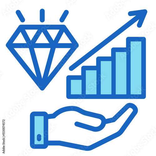 Value Creation  Icon Element For Design	