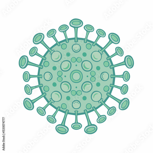 Microscopic View of a Virus Structure and Composition
