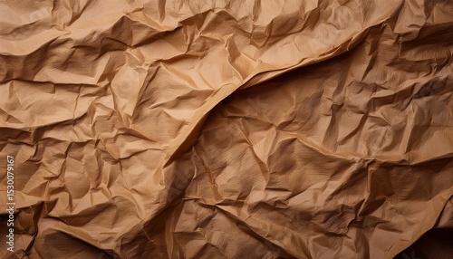 rough crinkled brown paper surface with subtle fiber texture paper craft backdrop pattern