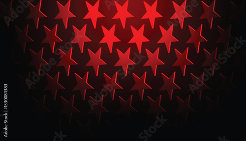 abstract gradient 3d stars isolated background - Christmas and celebration banner vector illustration design.
