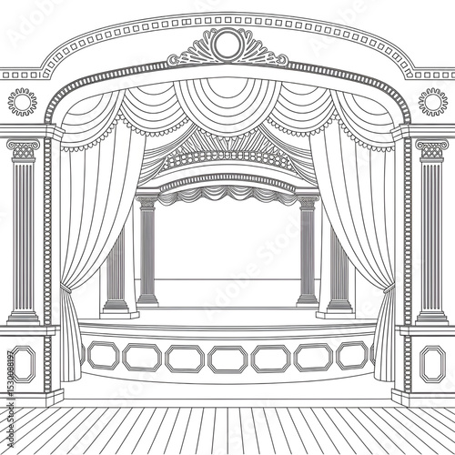 Theater coloring page 