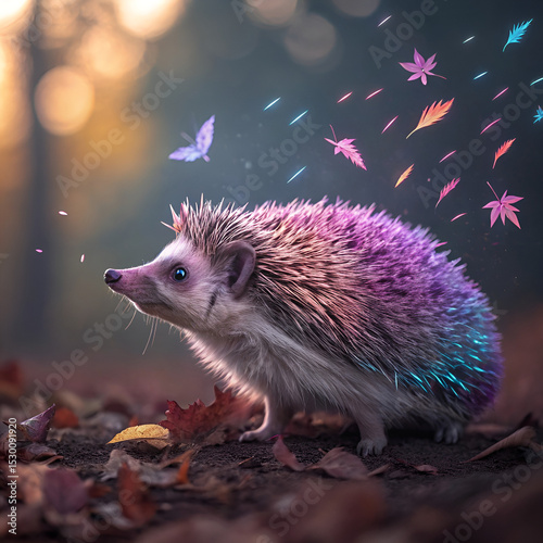 hedgehog in the snow