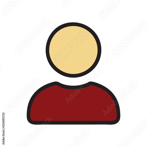 Abstracted Human Figure: An icon of an outlined figure, symbolizing a person or user, rendered with minimalist design, perfect for user interface and general concept illustrations. 