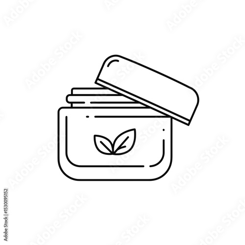 Minimal Vegan Cream Icon