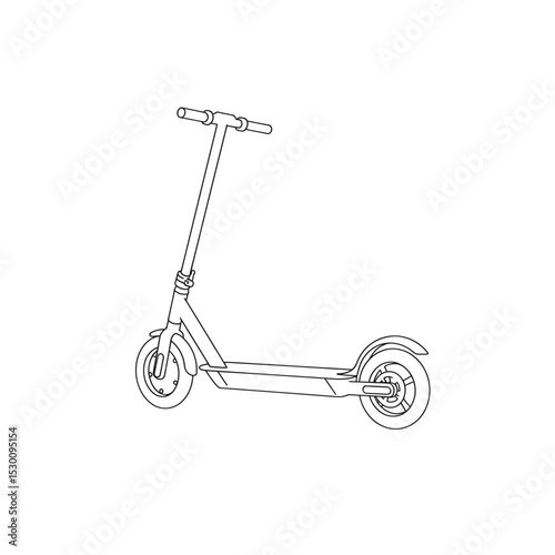 Electric Scooter Line Icon