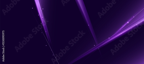 Luxury purple with glowing line on dark purple background, abstract elegant background vector for branding presentation