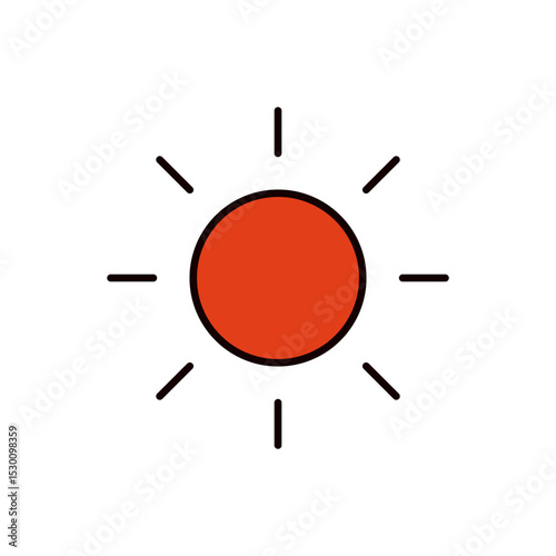 太陽のアイコンイラスト