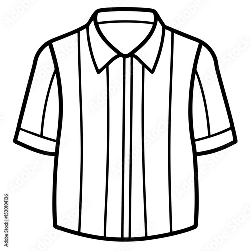 Simple Shirt Vector on White Background
