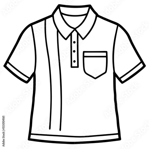 Simple Shirt Vector on White Background