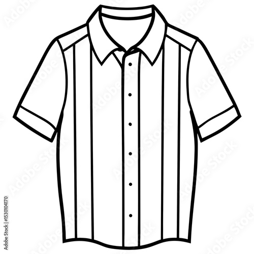 Simple Shirt Vector on White Background