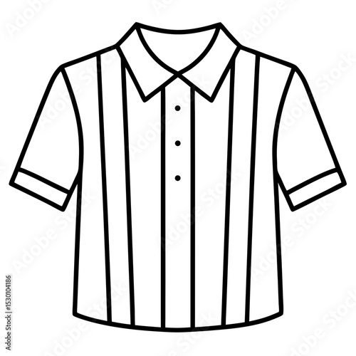 Simple Shirt Vector on White Background