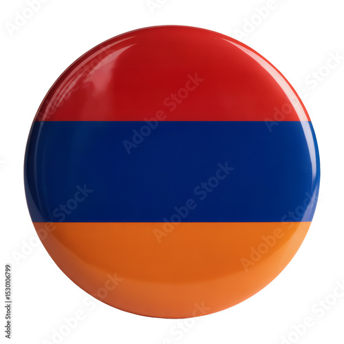 Glossy Round Pin Armenian Flag Button Badge - High-Resolution Image Free Download Glossy Round Pin Armenian Flag Button Badge - High-Resolution Image - GFXLoad