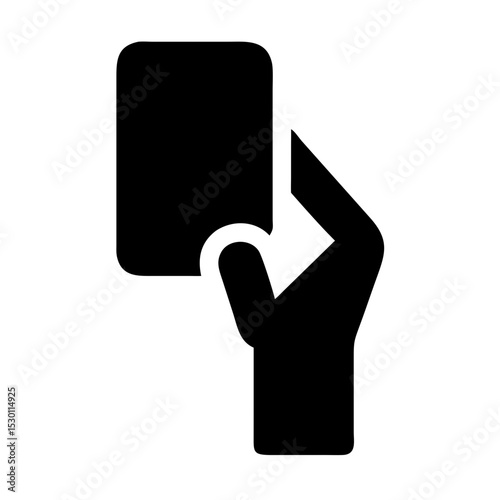 Referee Shows Red Card During Intense Football Match on a Sunny Afternoon in the Stadium