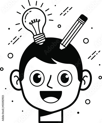 Strategy & Idea Generation Vector Icons - Creative Thinking & Business Finance Symbols