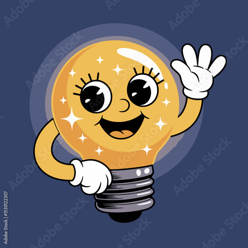 Flashing Lightbulb Character