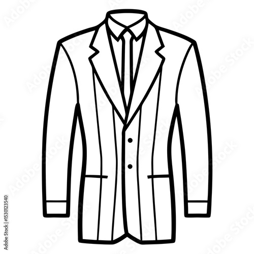 Minimal Suit Vector on White