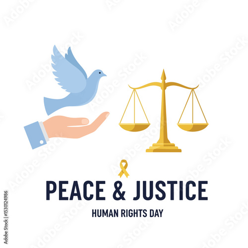 Peace & Justice – Human Rights Day Concept Art