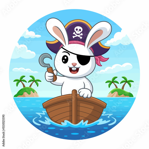 Bunny Pirate at Sea
