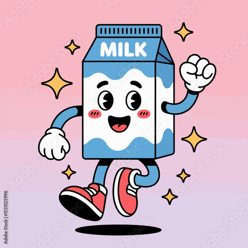 Cute Milk Carton Dancing