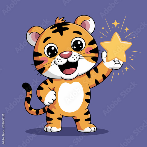Tiger with Shiny Star