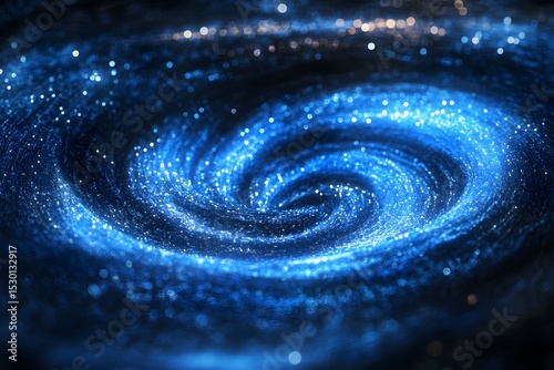 Dark shiny blue yellow glitter background.