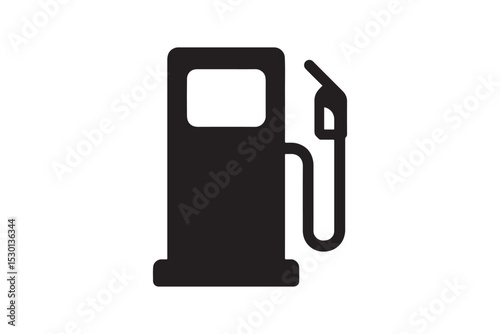 Fuel Pump silhouette vector with white background