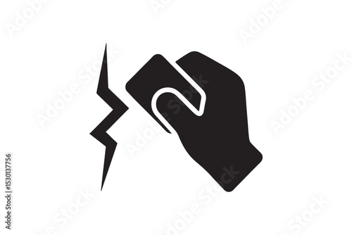 Scratch Removal silhouette vector with white background