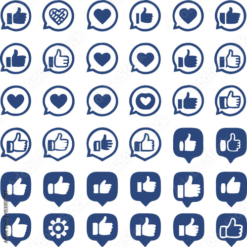 Web interface icon set: vector symbols for business, internet, media, and medical design