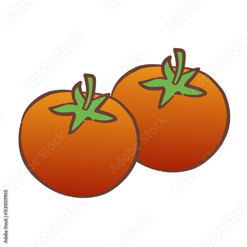 Vector illustration of a tomato