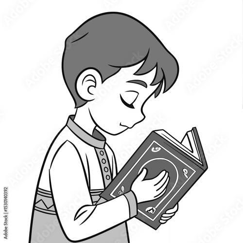 man reading a book