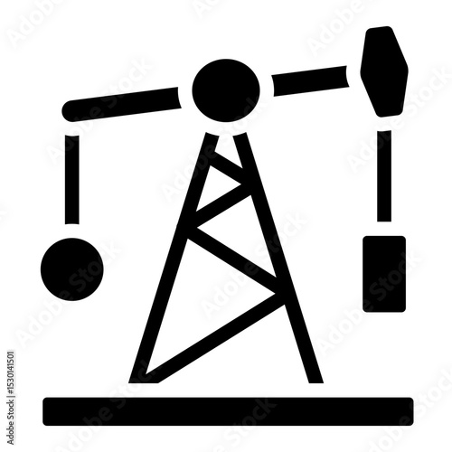 oil pump vector icon