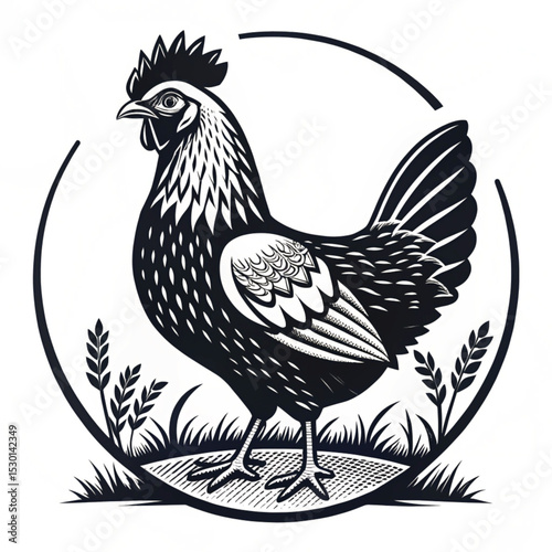 hen and rooster