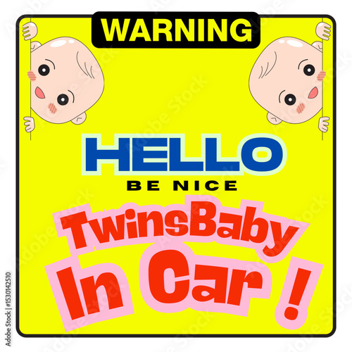 Twisn baby in car 07