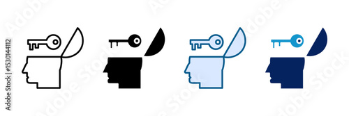 Open Mind Icon Set Multiple Style Collection