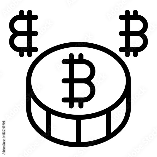 bitcoin coin, icon