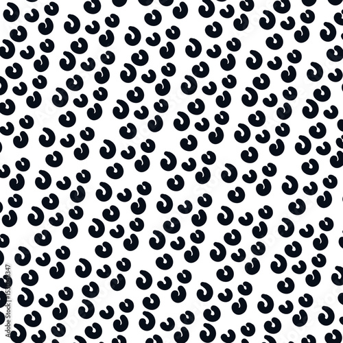 Texture in the form of repeating rounded greasy spots or curved stripes